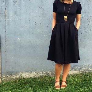 EUC Black Lularoe Amelia dress